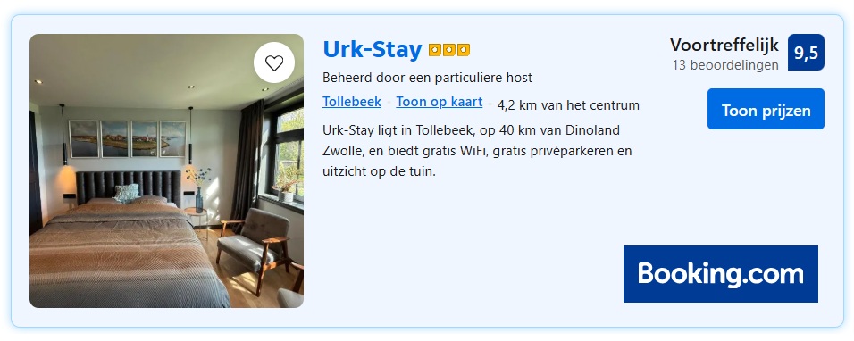 Booking 9,5 Voortreffelijk